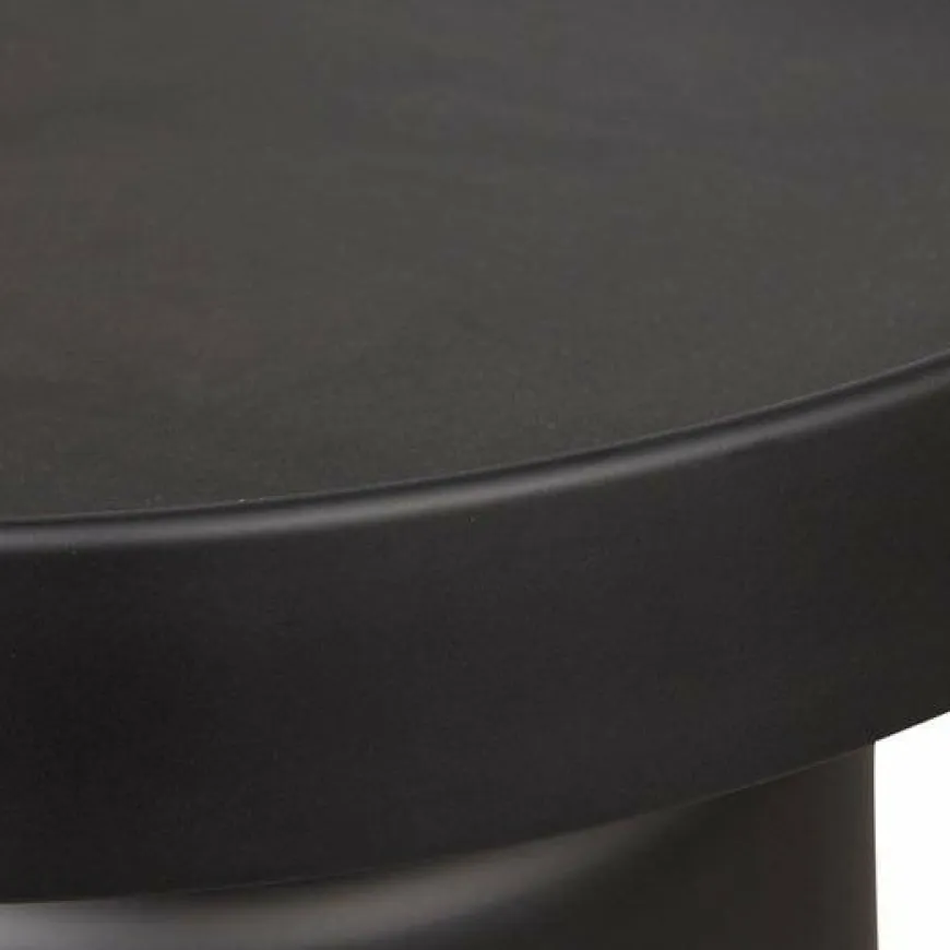 Woood Peer bijzettafel metaal zwart 45xØ49CM