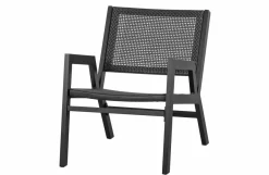 Woood Pem Fauteuil Met Armleuning Aluminium Zwart