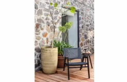 Woood Pem Fauteuil Met Armleuning Aluminium Zwart