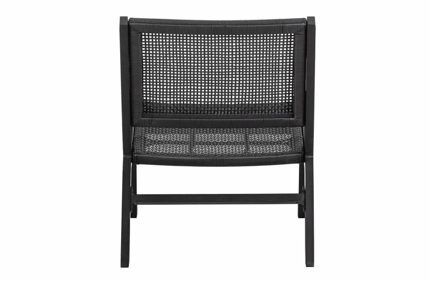 Woood Pem Fauteuil Met Armleuning Aluminium Zwart
