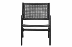 Woood Pem Fauteuil Met Armleuning Aluminium Zwart