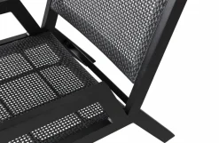 Woood Pem Fauteuil Met Armleuning Aluminium Zwart