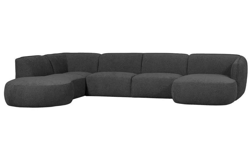 Woood Polly Bank U-vorm Links Grijs