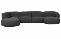 Woood Polly Bank U-vorm Links Grijs
