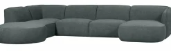 Woood Polly Bank U-vorm Links Blauw/groen