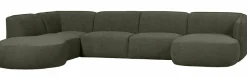 Woood Polly Bank U-vorm Links Warm Groen