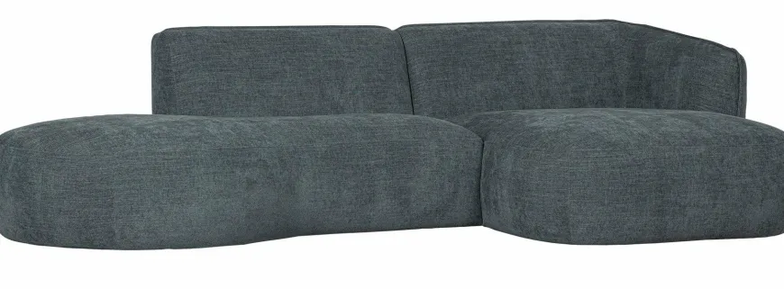 Woood Polly Chaise Longue Rechts Blauw/groen