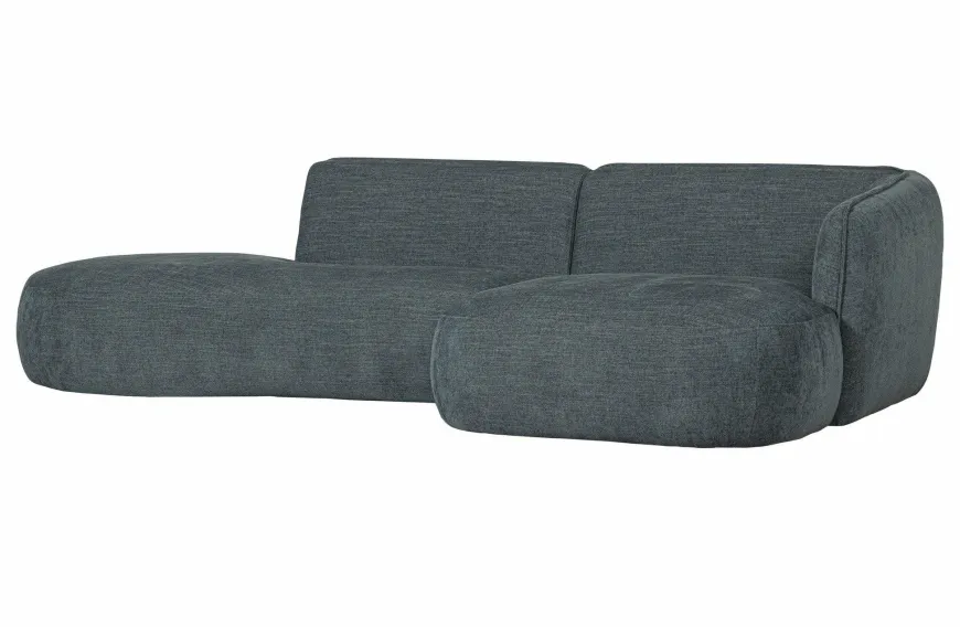 Woood Polly Chaise Longue Rechts Blauw/groen