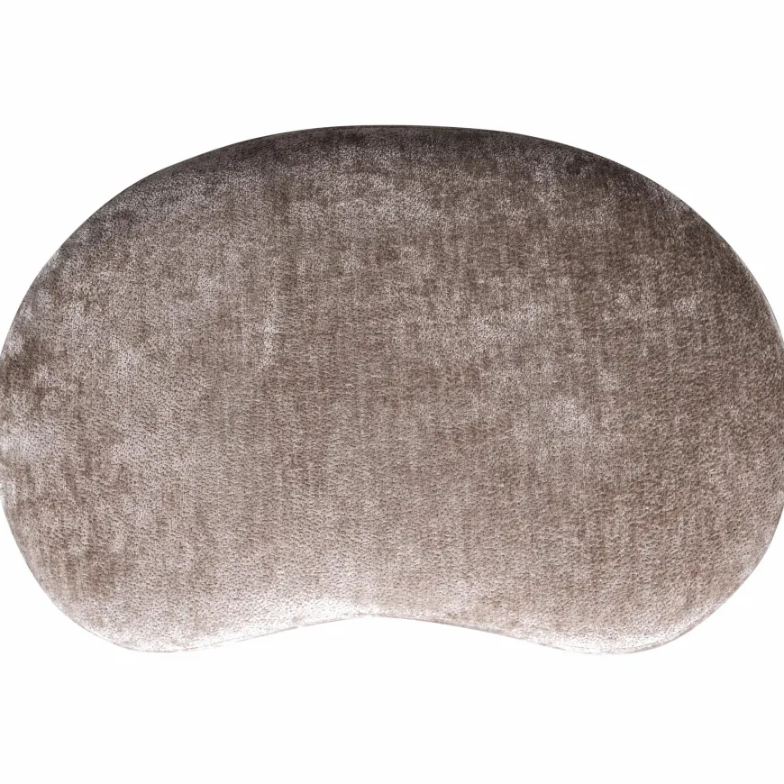 Woood Popular organische poef taupe