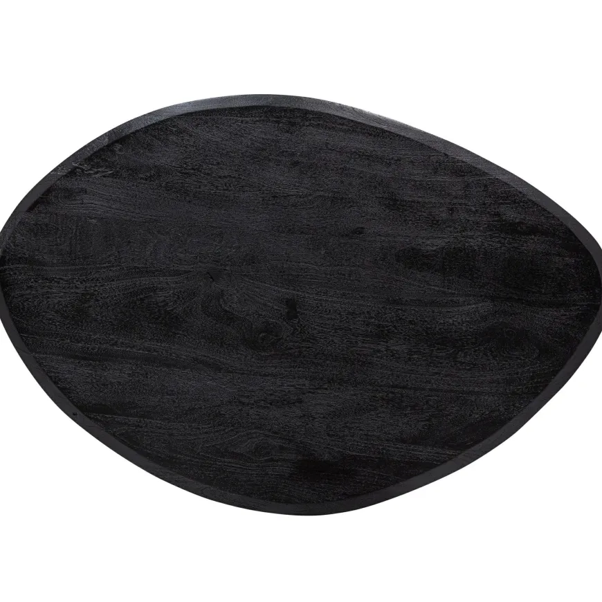 Woood Posture salontafel hout zwart ø120cm