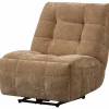 Woood Relaxfauteuil Hein geweven rib lichtbruin
