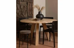 Woood Rhonda Eettafel Ø129cm Eiken Naturel [fsc]