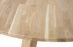 Woood Rhonda Eettafel Ø129cm Eiken Naturel [fsc]