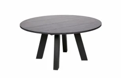 Woood Rhonda Xl Eetkamertafel Ø150cm Eiken Blacknight [fsc]