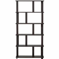 Woood Riss boekenkast eikenhout mystic brown 186x90cm