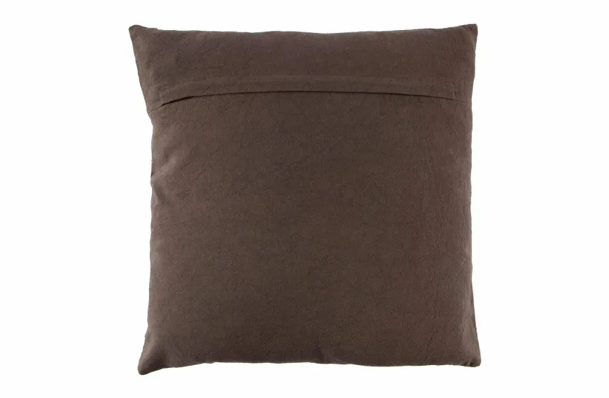 Woood Riv Kussen Fluweel Espresso 45x45cm