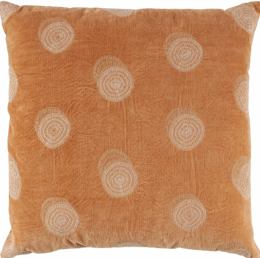 Woood Riv Kussen Fluweel Toffee 45x45cm