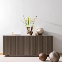 Woood Rodeo Bal Kussen Groot Metallic Koper Bruin