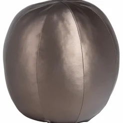 Woood Rodeo Bal Kussen Groot Metallic Koper Bruin