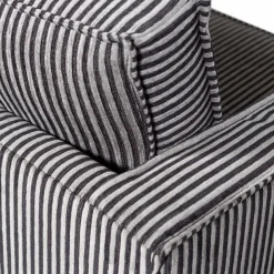 Woood RODEO fauteuil streep zwart/grijs
