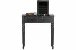 Woood Romy Hal/kaptafel Hout Zwart