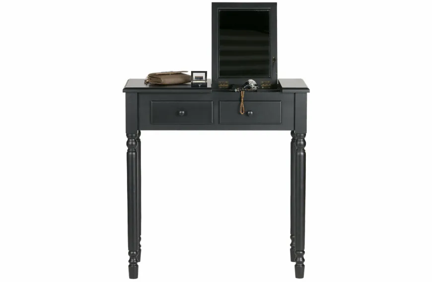Woood Romy Hal/kaptafel Hout Zwart