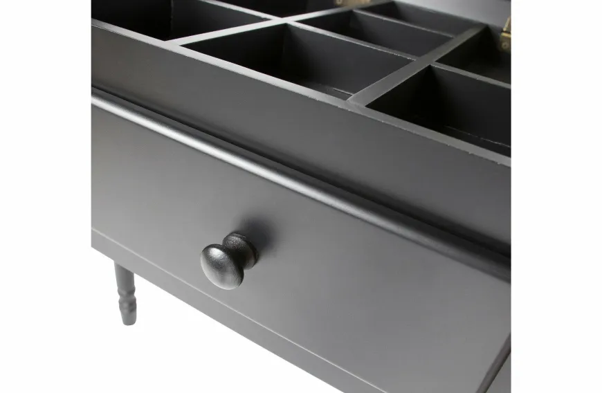 Woood Romy Hal/kaptafel Hout Zwart