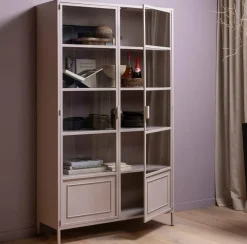 Woood Ronja vitrinekast xl metaal soft pink