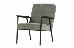 Woood Sally Fauteuil Vergrijsd Groen