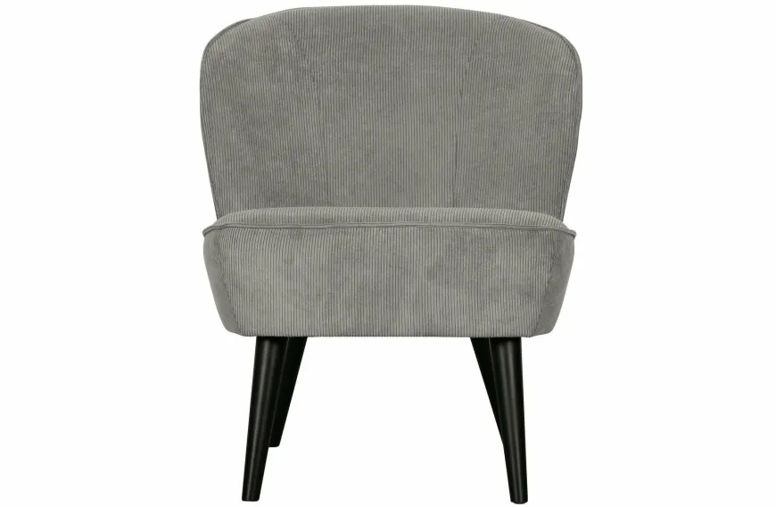 Woood Sara Fauteuil Ribstof Vergrijsd Groen