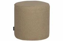 Woood Sara Poef Hoog Teddy Sand 46xØ46