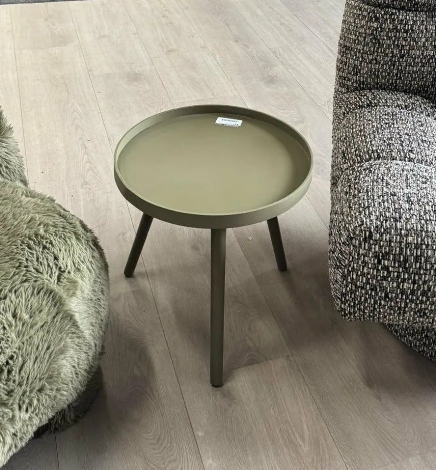 Woood Sasha Bijzettafel Militair Bruin 41cm