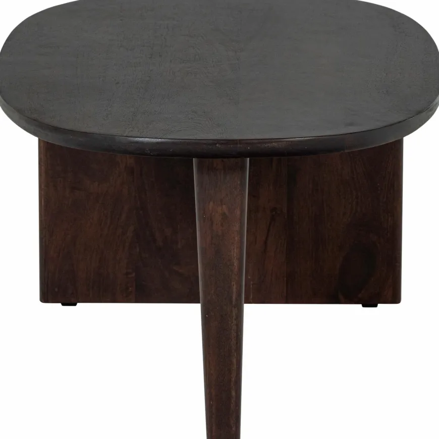 Woood Seam Salontafel Mango Hout Donkerbruin