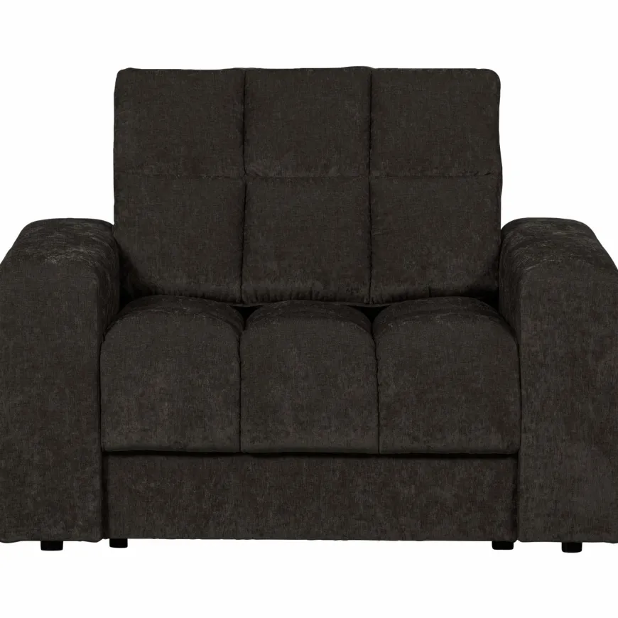 Woood Second date fauteuil vintage antraciet