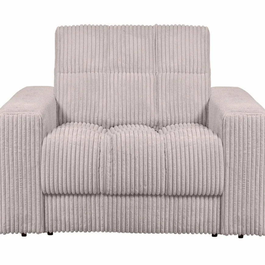 Woood Second date fauteuil grove ribstof naturel
