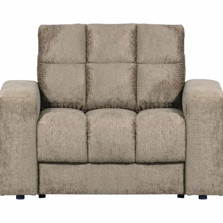 Woood Second date fauteuil structure velvet wheatfield