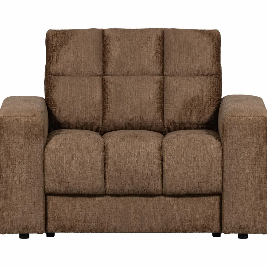 Woood Second date fauteuil structure velvet brass