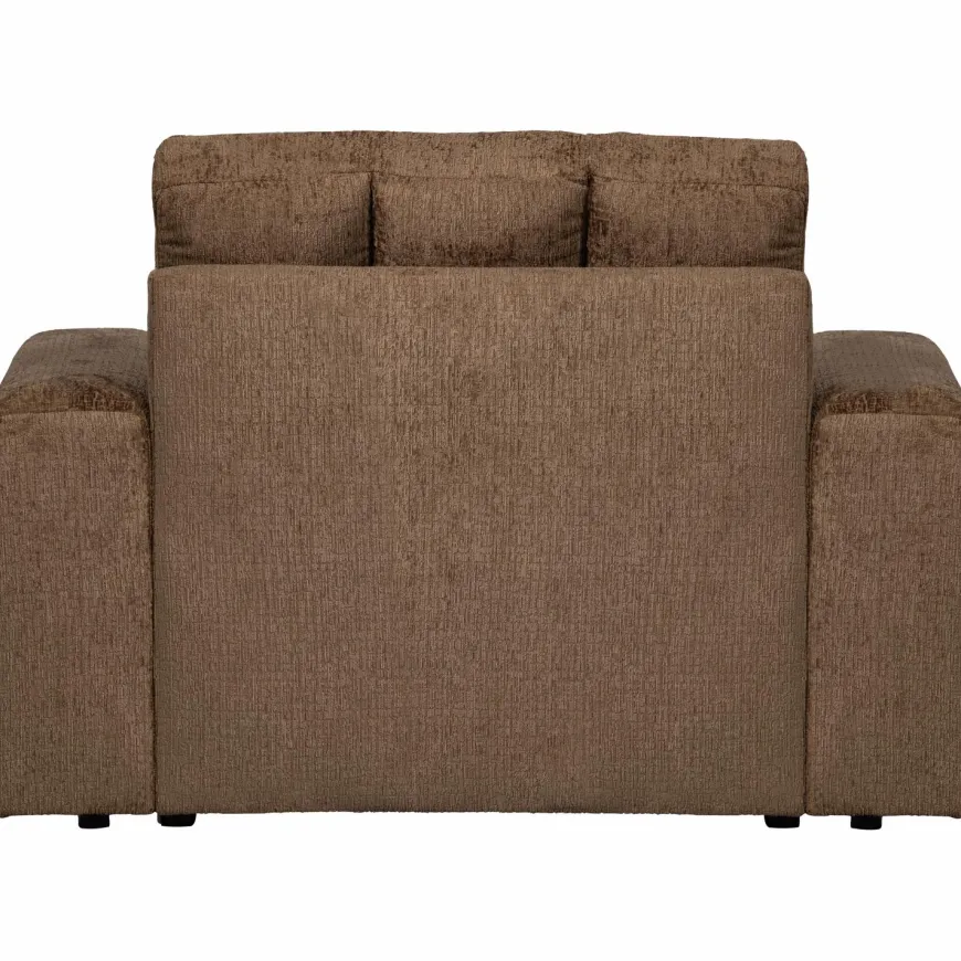 Woood Second date fauteuil structure velvet brass