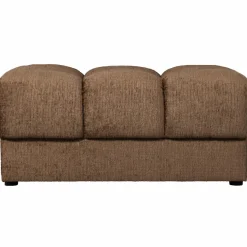 Woood Second date hocker structure velvet brass