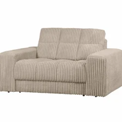 Woood Second date loveseat grove ribstof travertin