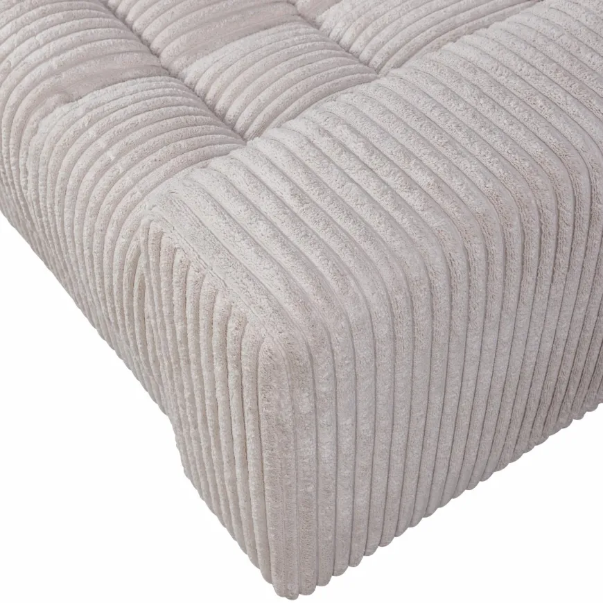 Woood Second date loveseat grove ribstof naturel