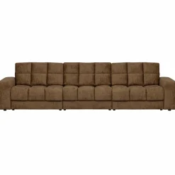 Woood Second date 3-zits bank structure velvet brass