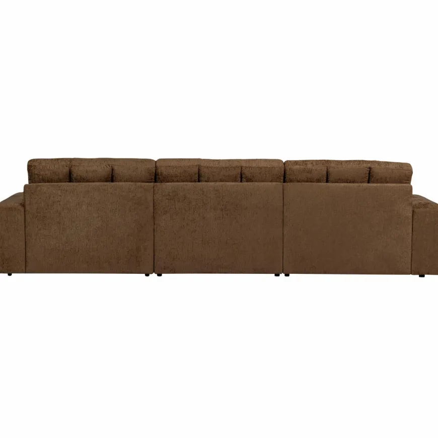 Woood Second date 3-zits bank structure velvet brass