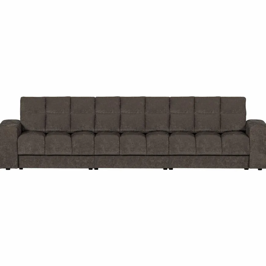 Woood Second date 3-zits bank vintage warm grijs