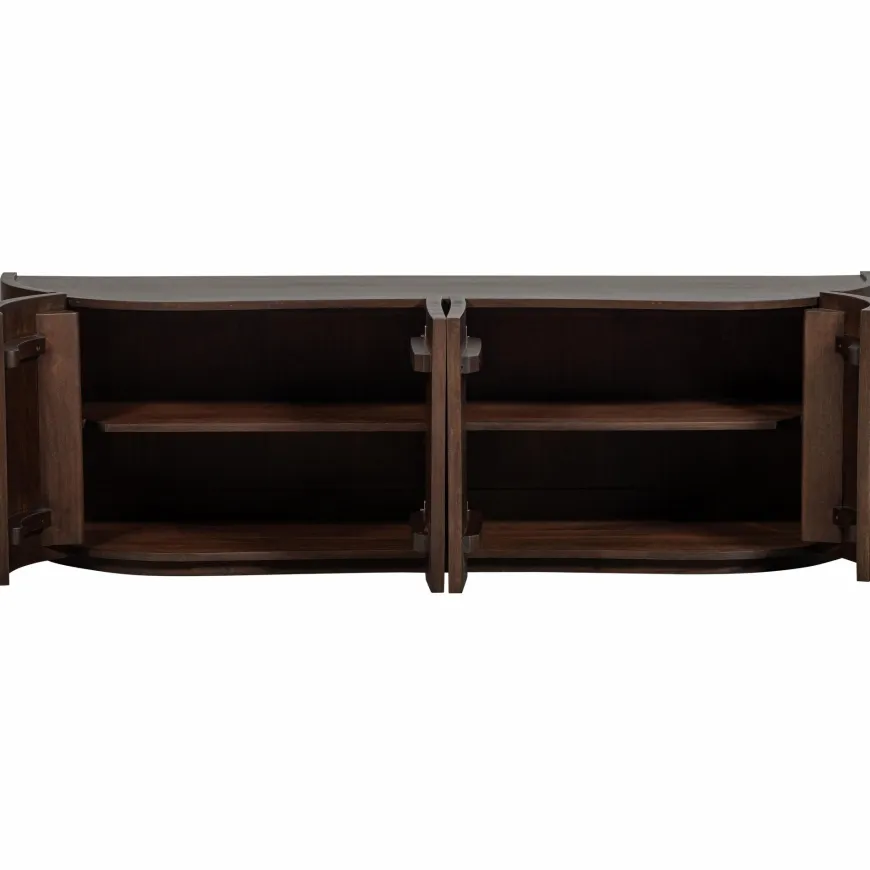 Woood Sense dressoir 4-deurs mango walnoot