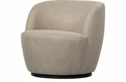 Woood Serra Draaifauteuil Geweven Stof Zand