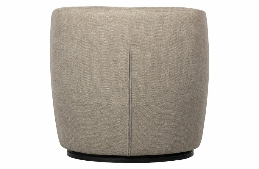 Woood Serra Draaifauteuil Geweven Stof Zand