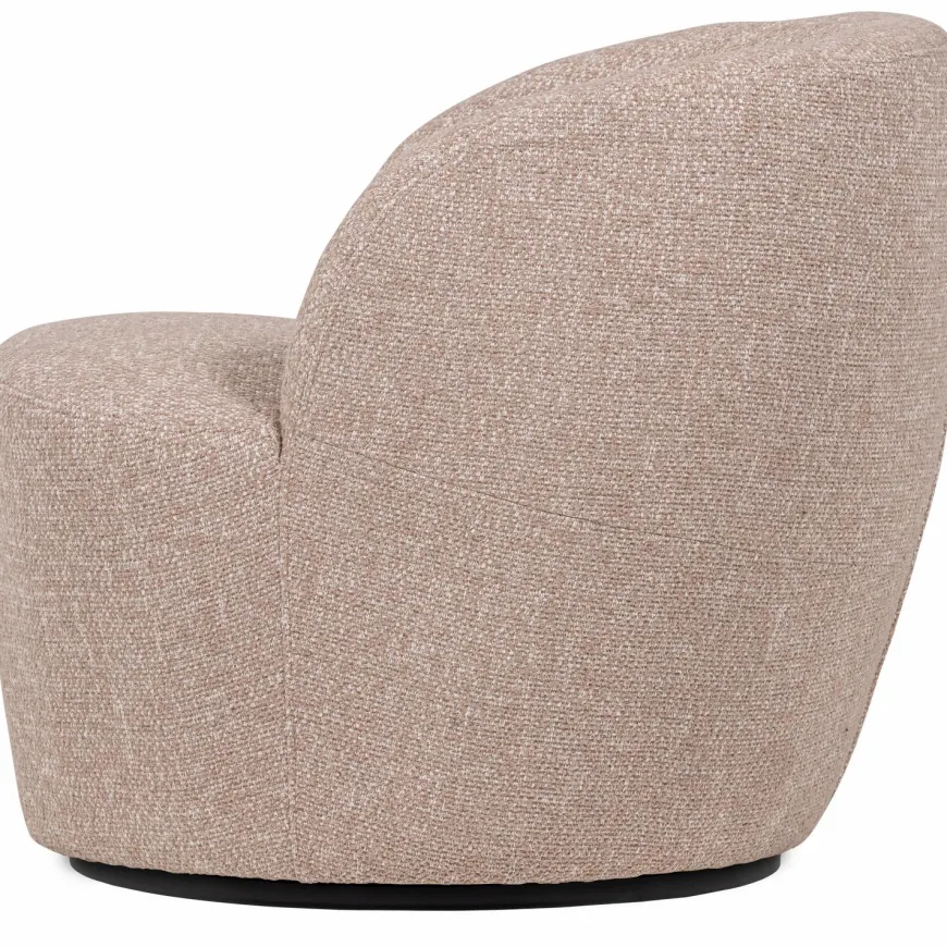 Woood Serra Draaifauteuil Naturel Melange