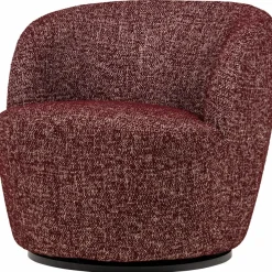Woood Serra Draaifauteuil Bordeauxrood Melange