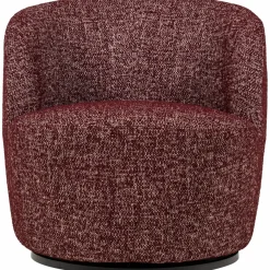 Woood Serra Draaifauteuil Bordeauxrood Melange
